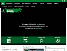Tablet Screenshot of loomiswolves.org
